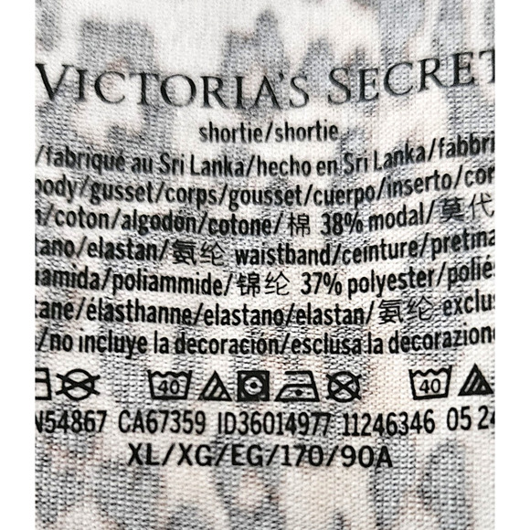 3 Victoria's Secret Logo Cotton (2) Shortie & (1) Boyshort/Boxer XL Brown NWT - Picture 7 of 16